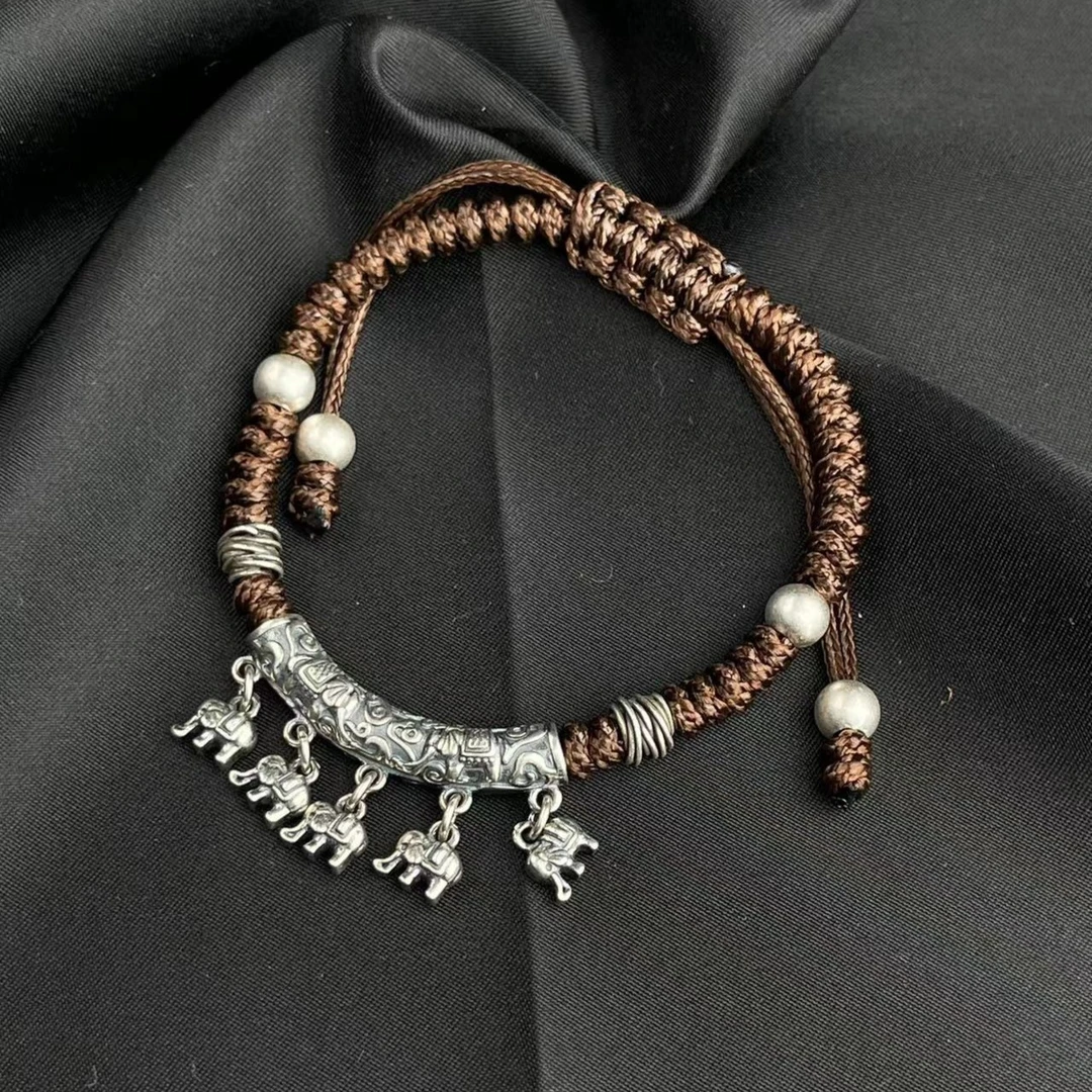 925银银制品 【举石饰品】925银民族风手绳(多样性发)SC-1332-67