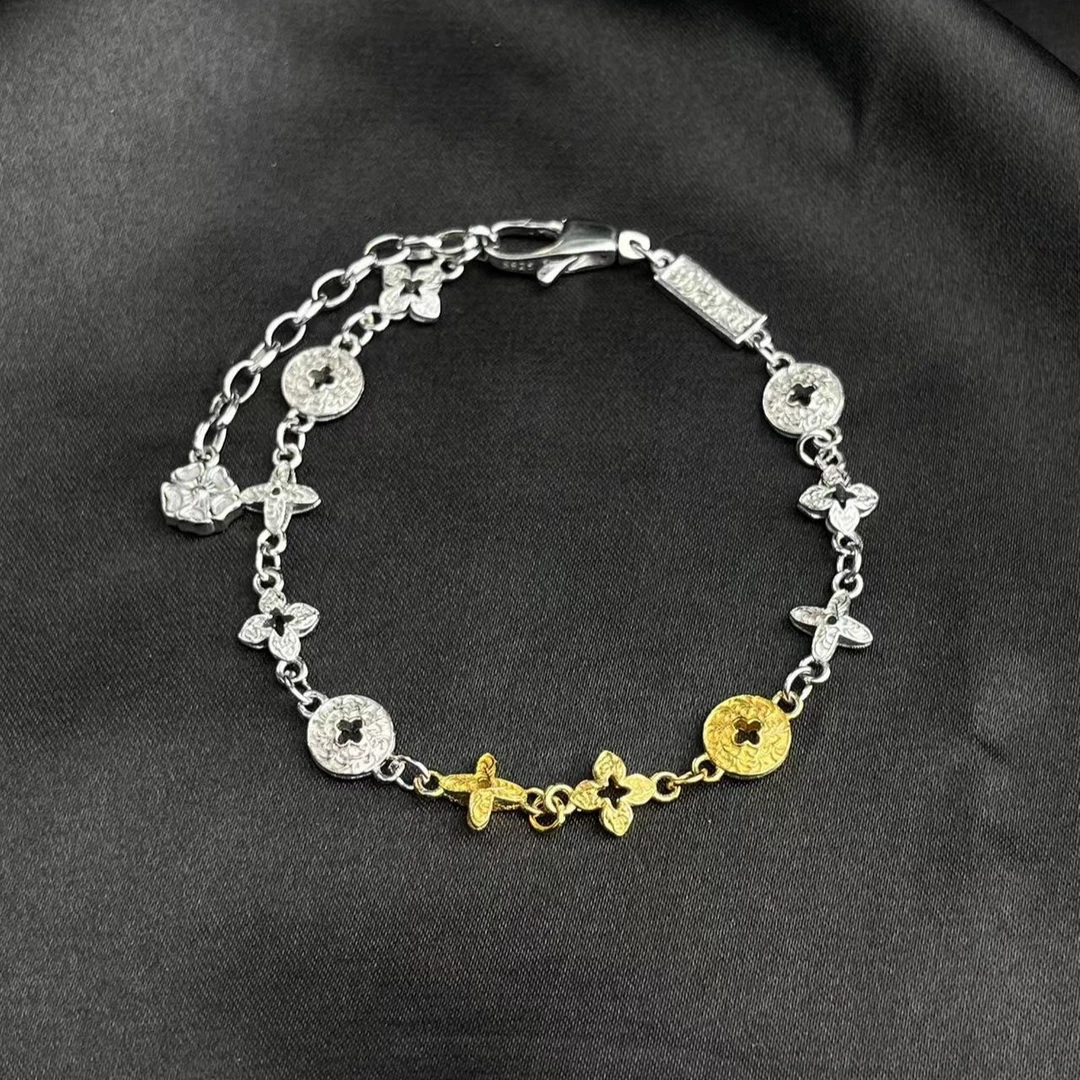 925银银制品 TT1222-2222-24073个性手链(一件/多样性发/约19cm)J