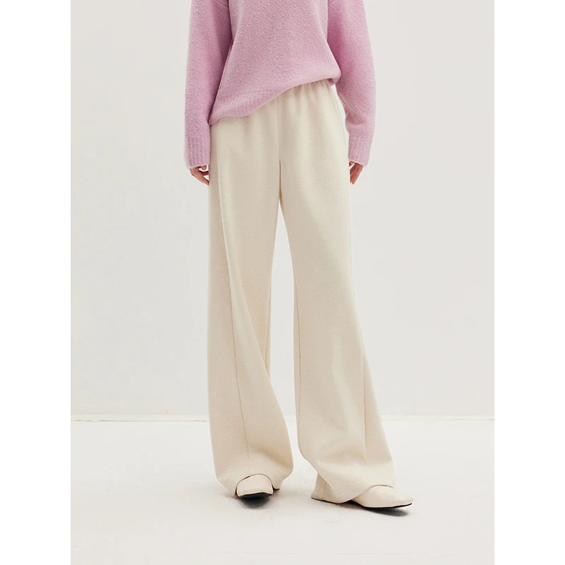 【初棉】DRDB胯没了松紧腰高腰糯米裤拖地裤裤356618009