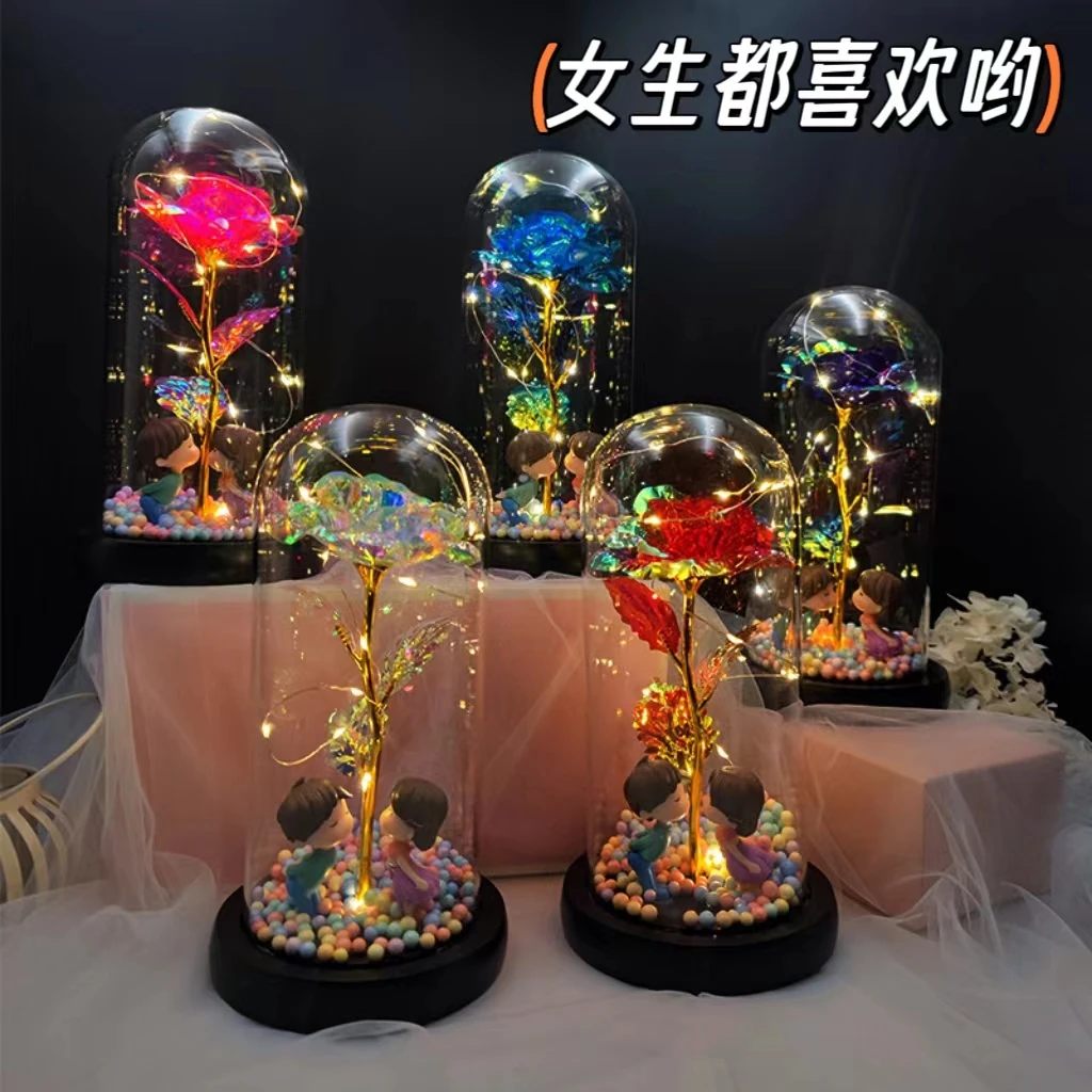 七夕情人节生日礼物七夕表白送闺蜜玫瑰花送妈妈永生花送女友老婆