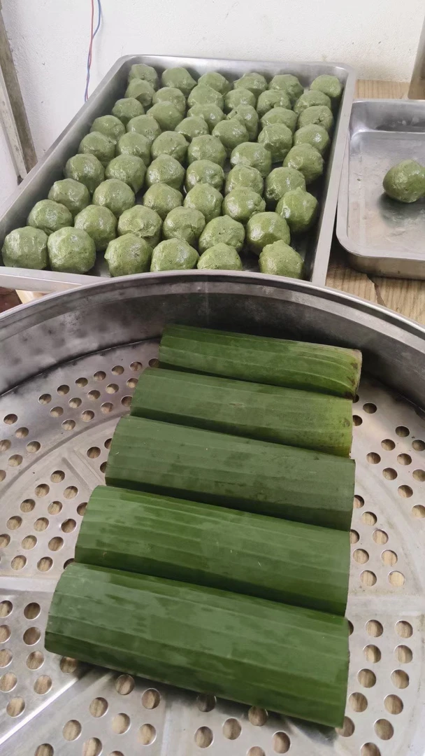 广西都安 麻叶馍糍粑 纯手工(芝麻花生馅)