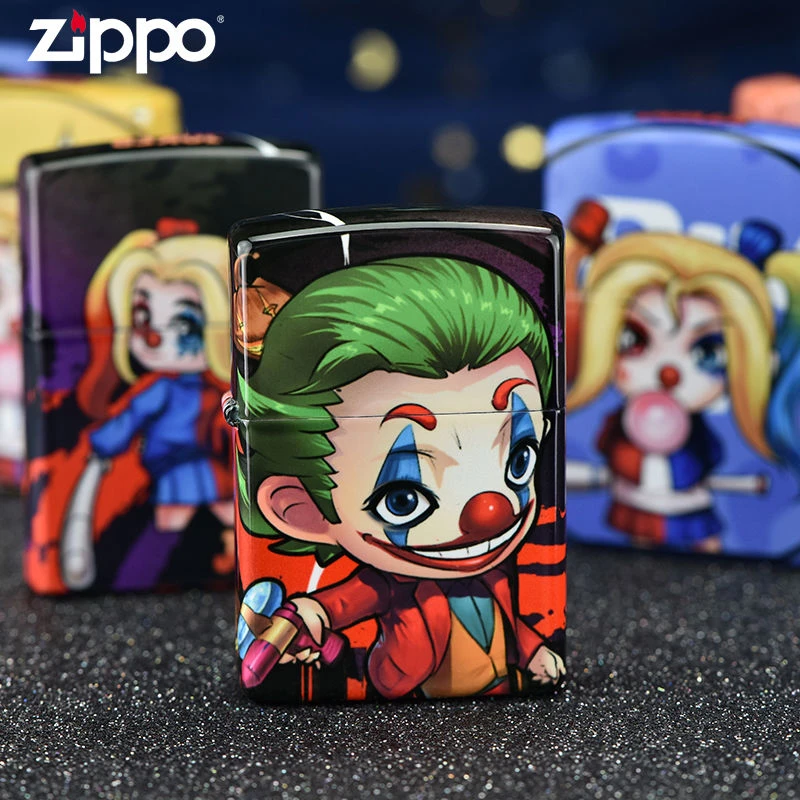Zippo礼盒装打火机正版创意个性joker小丑男士火机趣味zpDY8702CY