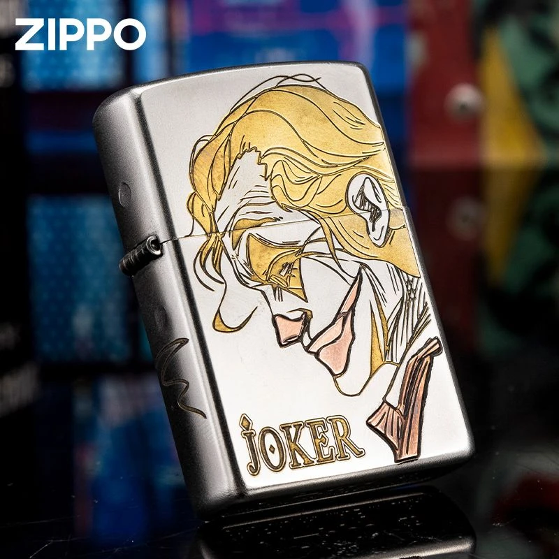 Zippo打火机精雕小丑小众男士礼物之宝官方正品高端原装DY9802QT