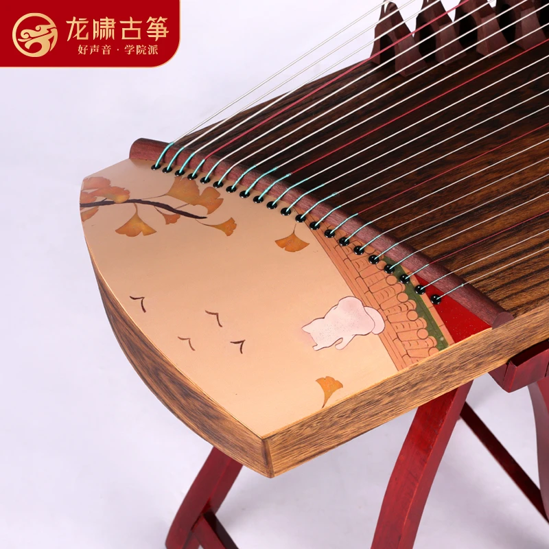 龙啸古筝 杜娟定制便携式108厘米小古筝21弦