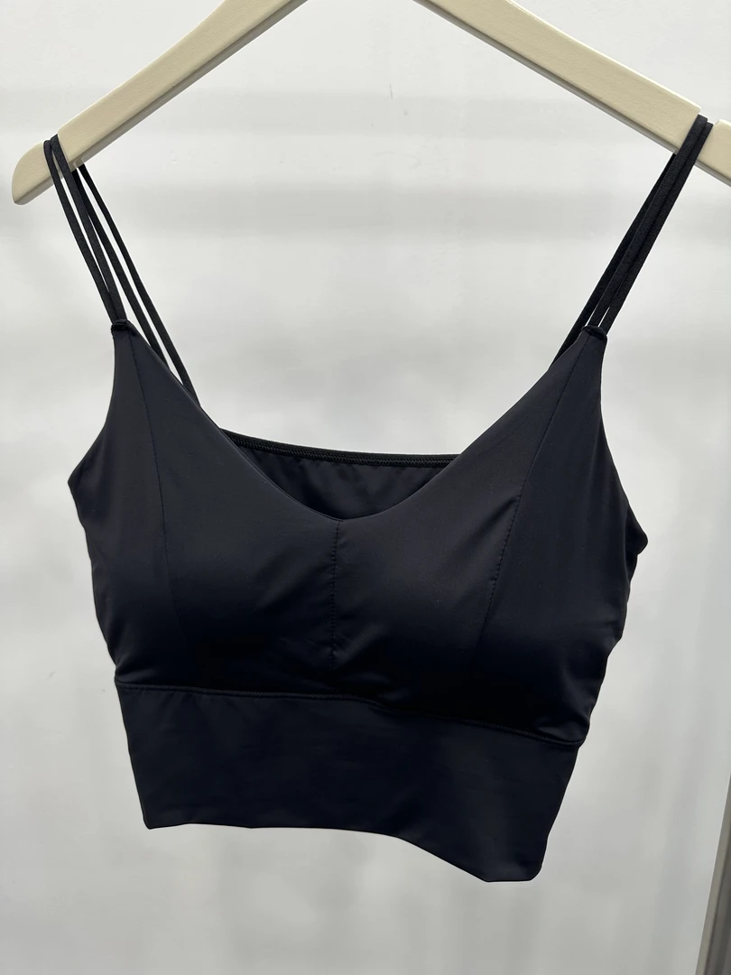 【NN家】黑色百搭吊带背心健身运动抹胸【NO退NO换】