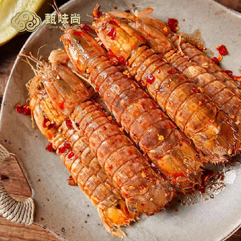 香辣椒盐皮皮虾菇琵琶虾即食罐装麻辣小海鲜熟食网红零食休闲小吃