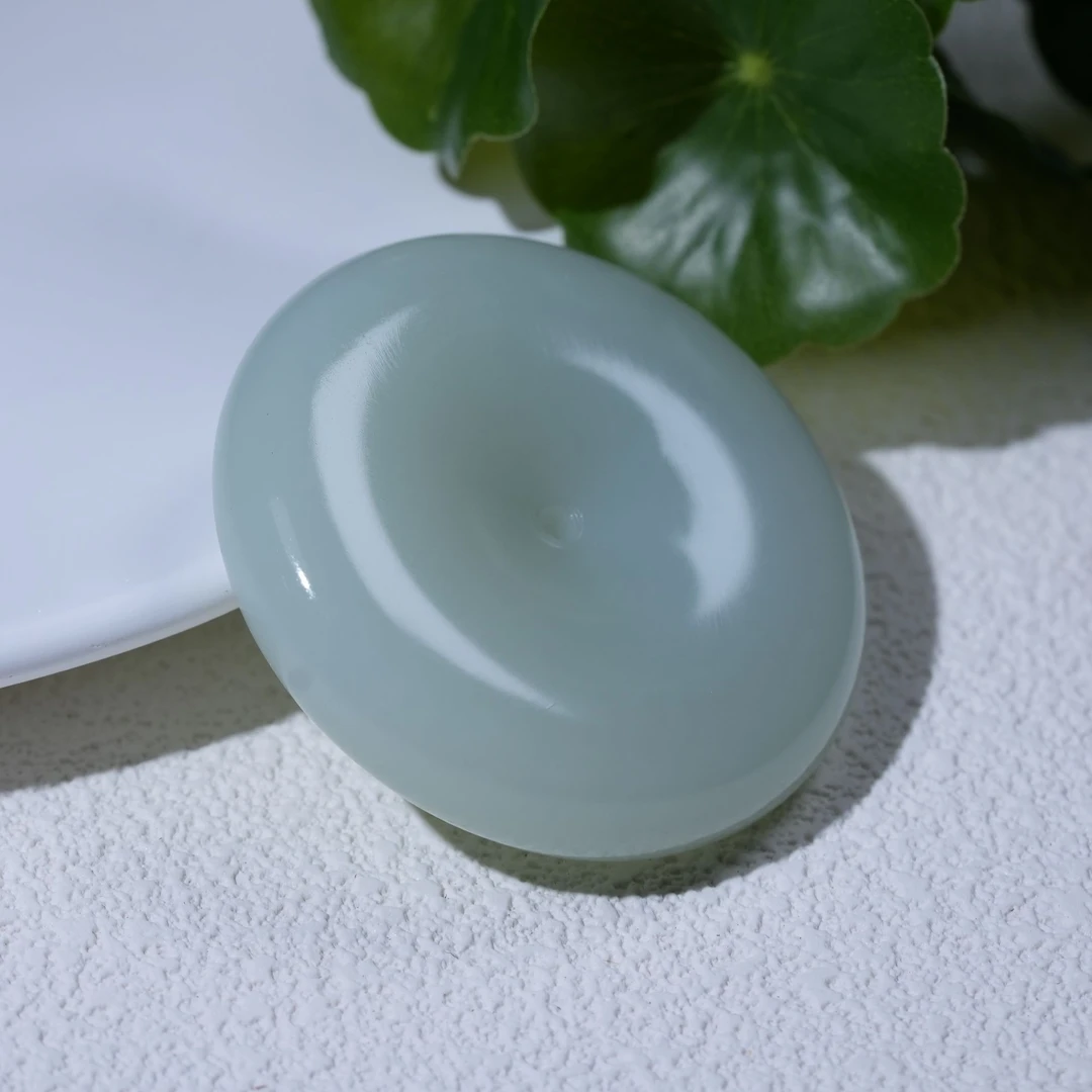 【龍韵祥】和田玉青白平安扣吊坠