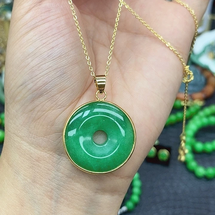 翡翠颈饰未镶嵌项链36