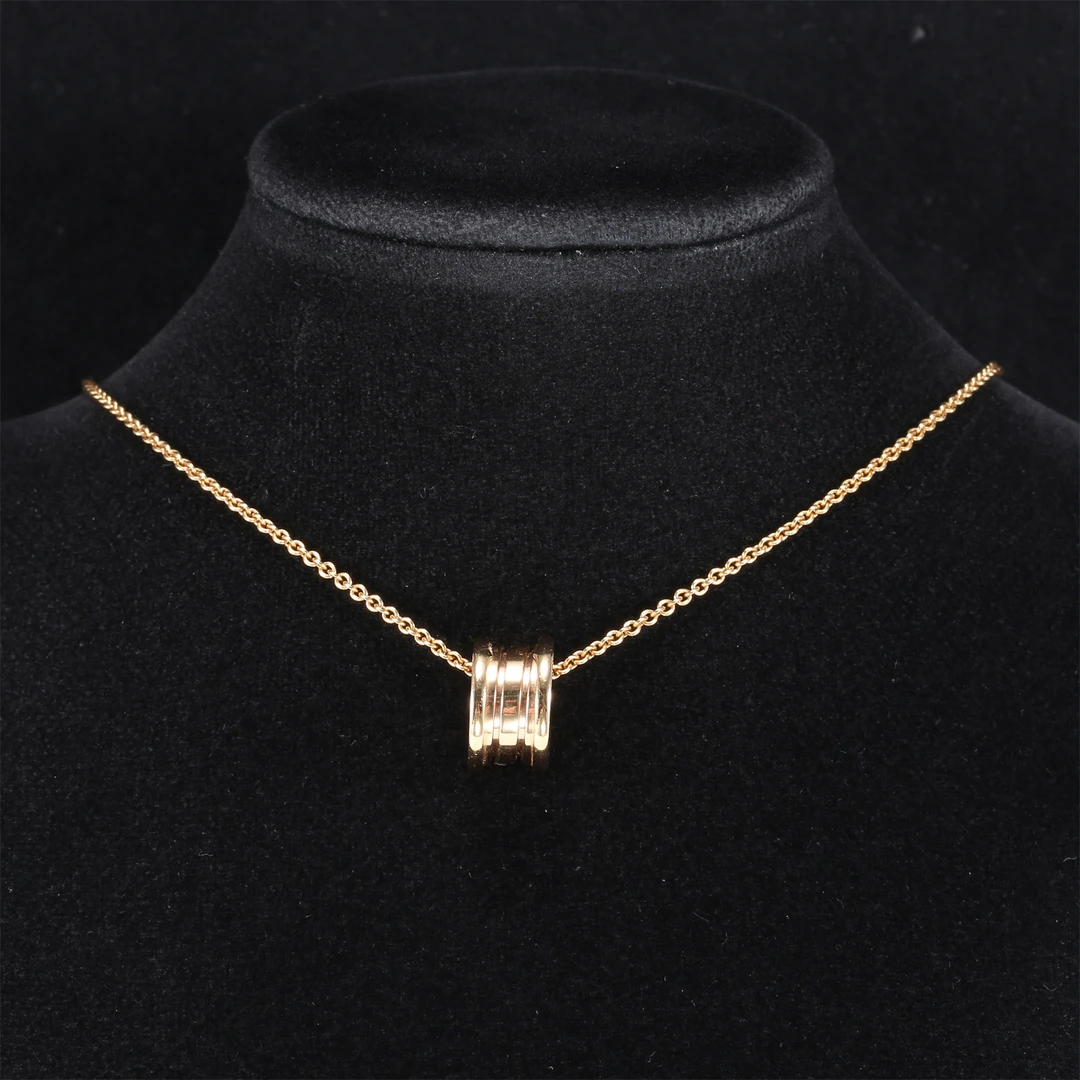 99新 BVLGARI/宝格丽 活动-XF【小花念念】弹簧项链 三环扣 项链