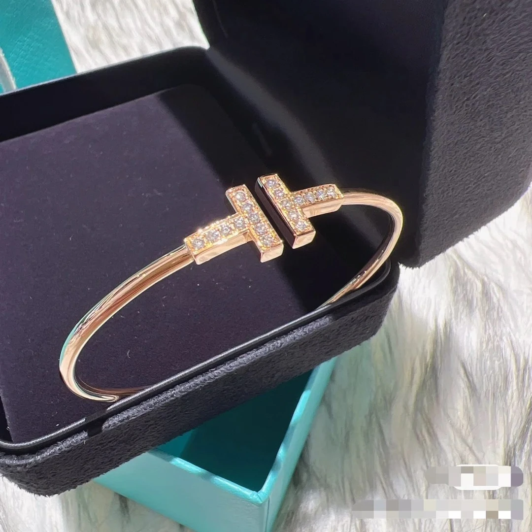 99新 Tiffany & Co./蒂芙尼 活动-XF【小花念念】线圈手镯中号 17