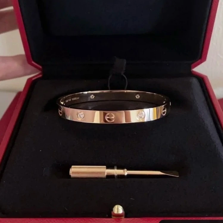 95新 Cartier/卡地亚 拆单 活动-JF【小花念念】LOVE 四钻手镯 16号