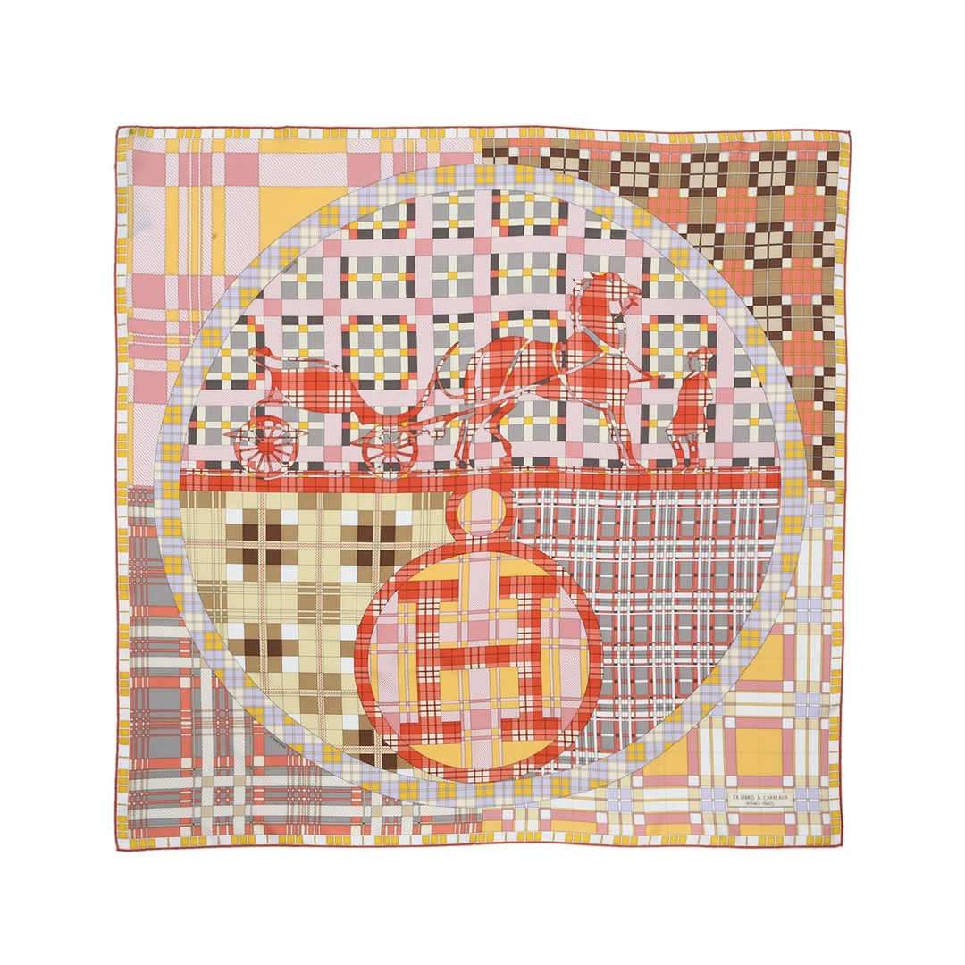 全新未使用 Hermes/爱马仕 【小花念念】90X90CM 丝巾 印花 桑蚕丝