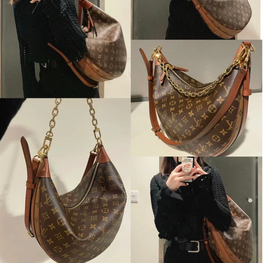 99新 LouisVuitton/路易威登 活动-XF【小花念念】大豌豆月亮包