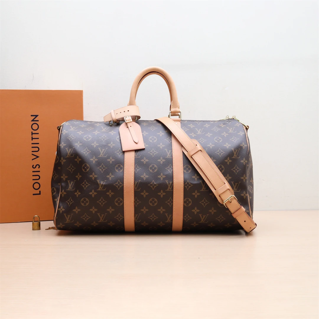 95新 LouisVuitton/路易威登 活动 小花6枫 KEEPALL 45 老花 芯片