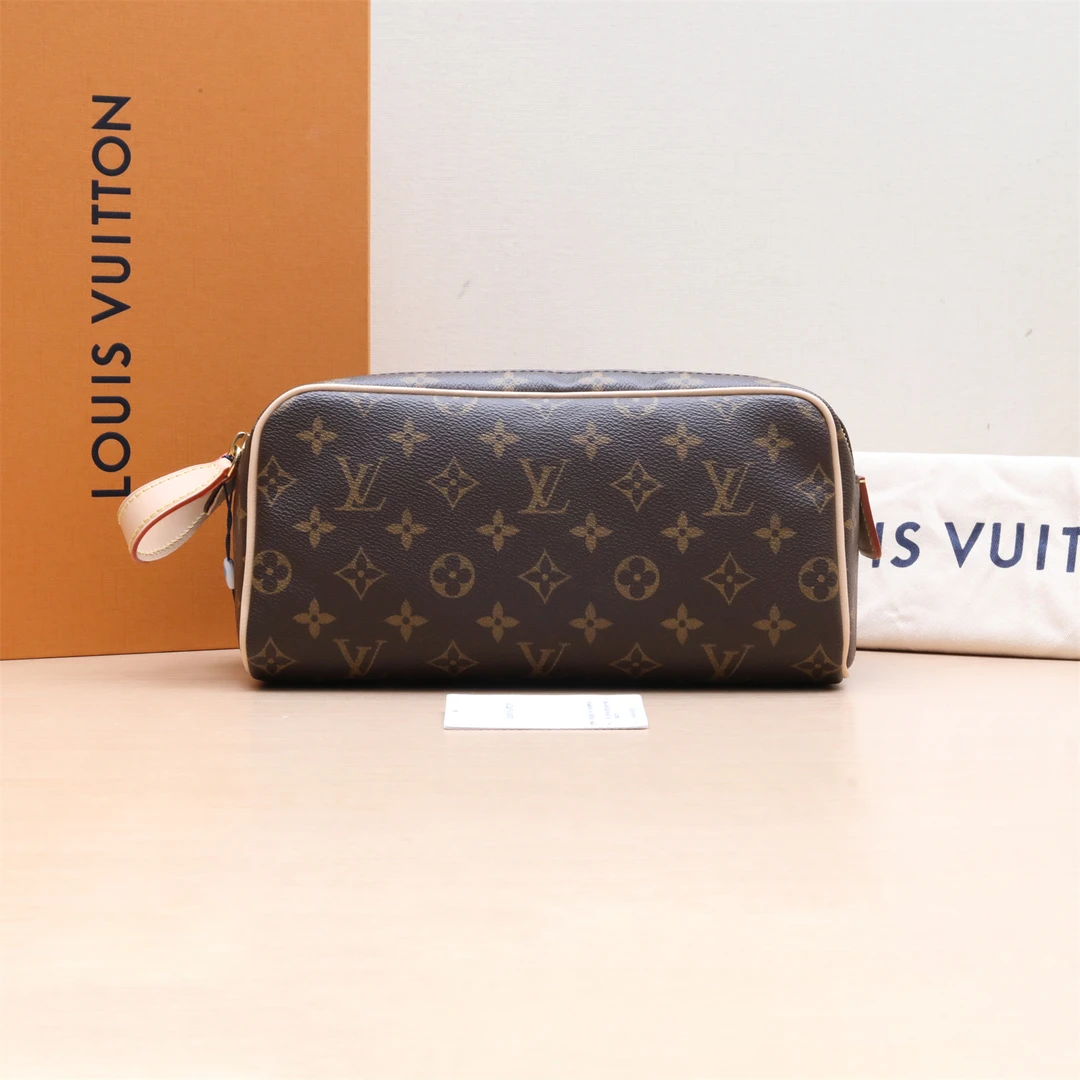 99新 LouisVuitton/路易威登 XF【小花念念】Dopp Kit 洗漱包 老花