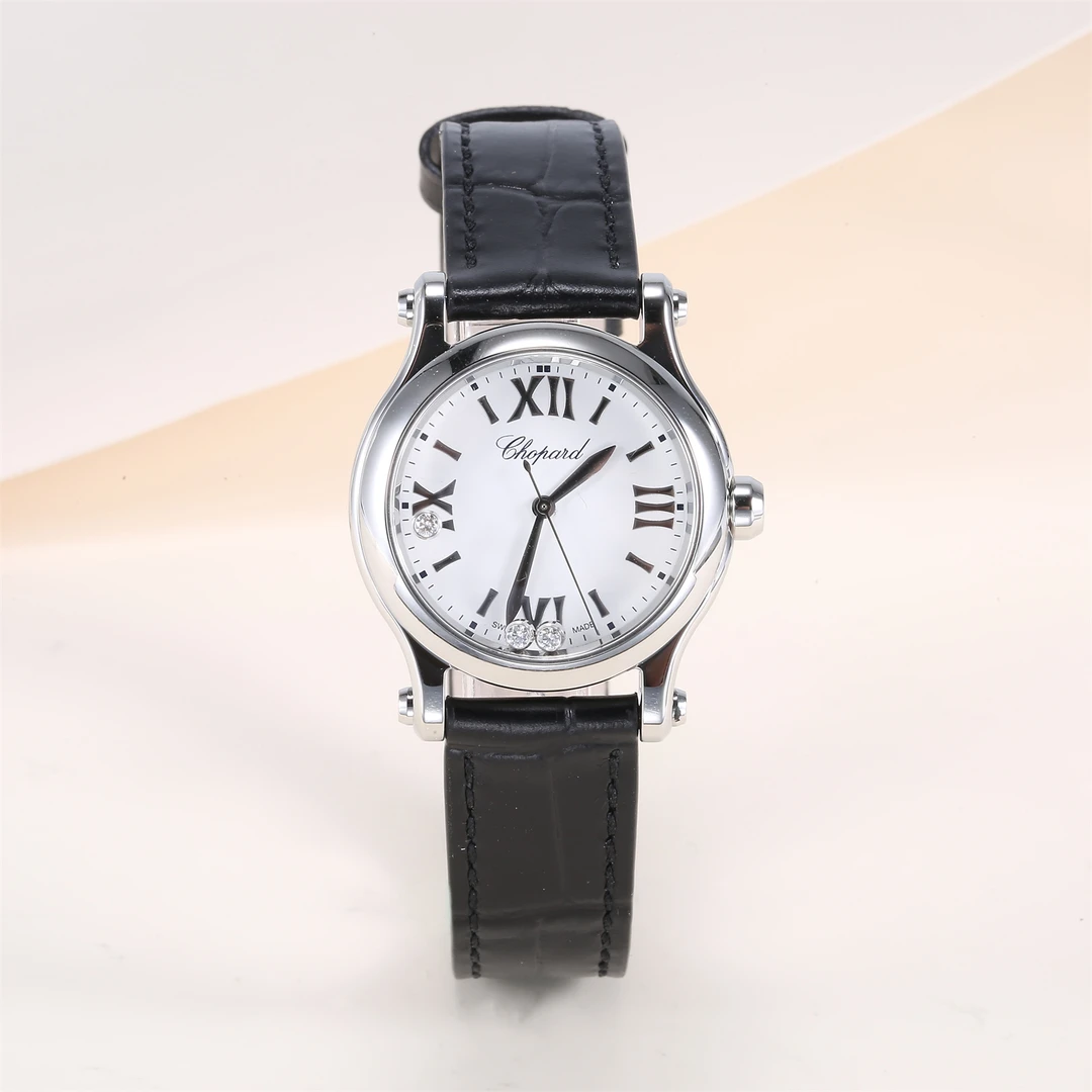99新 Chopard/萧邦 【小花念念】HAPPY SPORT系列 石英腕表-30MM