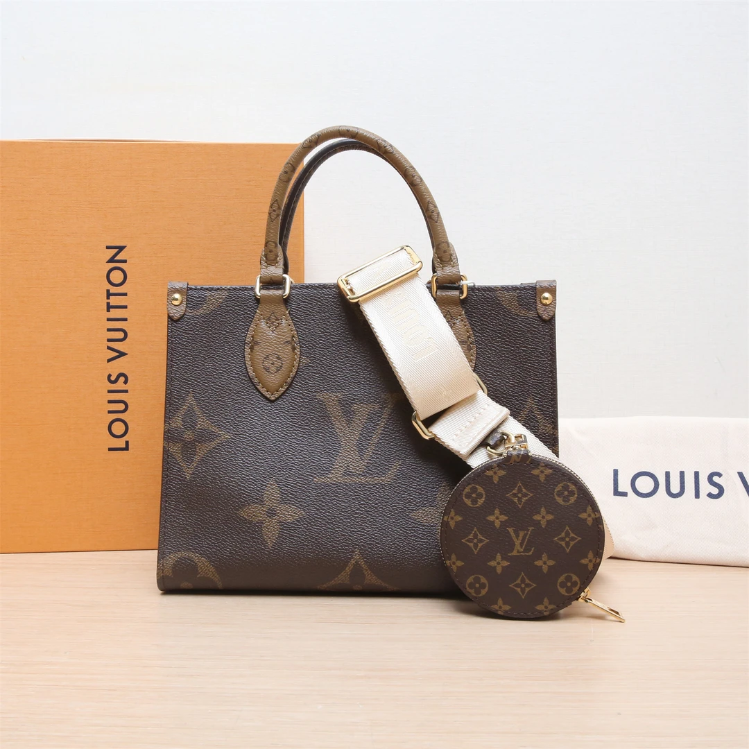 99新 LouisVuitton/路易威登 新【小花Han】Onthego 小号 25 芯片包