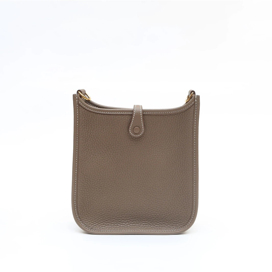 全新未使用 Hermes/爱马仕 【小花Han】Evelyne MINI大象灰 TC皮 包