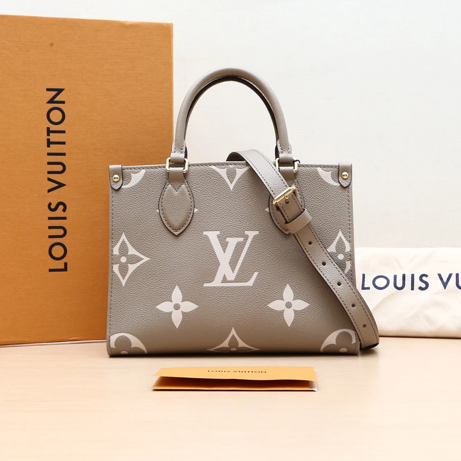 99新 LouisVuitton/路易威登 【小花念念】Onthego 小号 25 大象灰