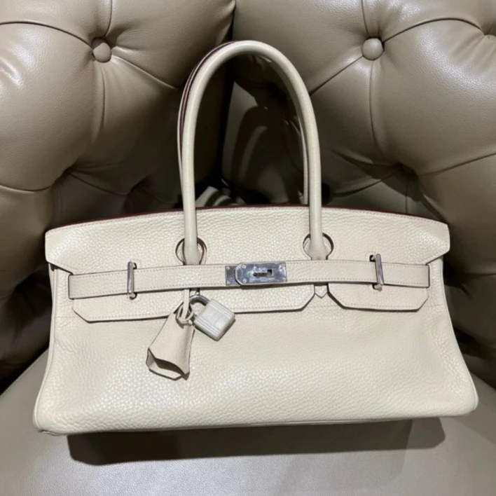 99新 Hermes/爱马仕 拆单全29999小花6枫shoulder Birkin 纯白包