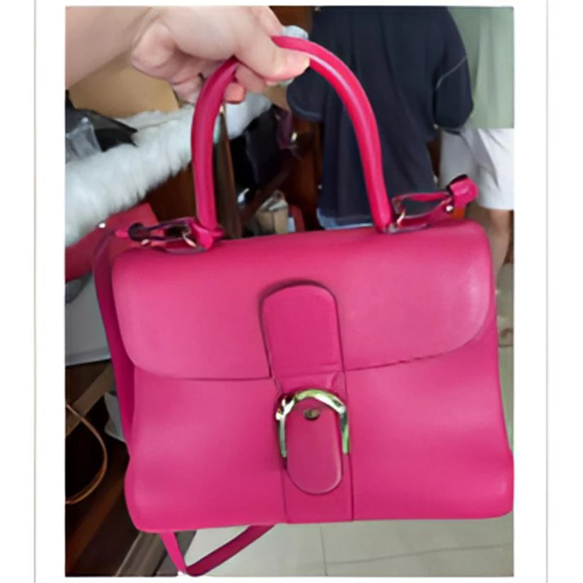 99新 Delvaux/德尔沃 【小花念念】Brillant 中号 29 粉色包