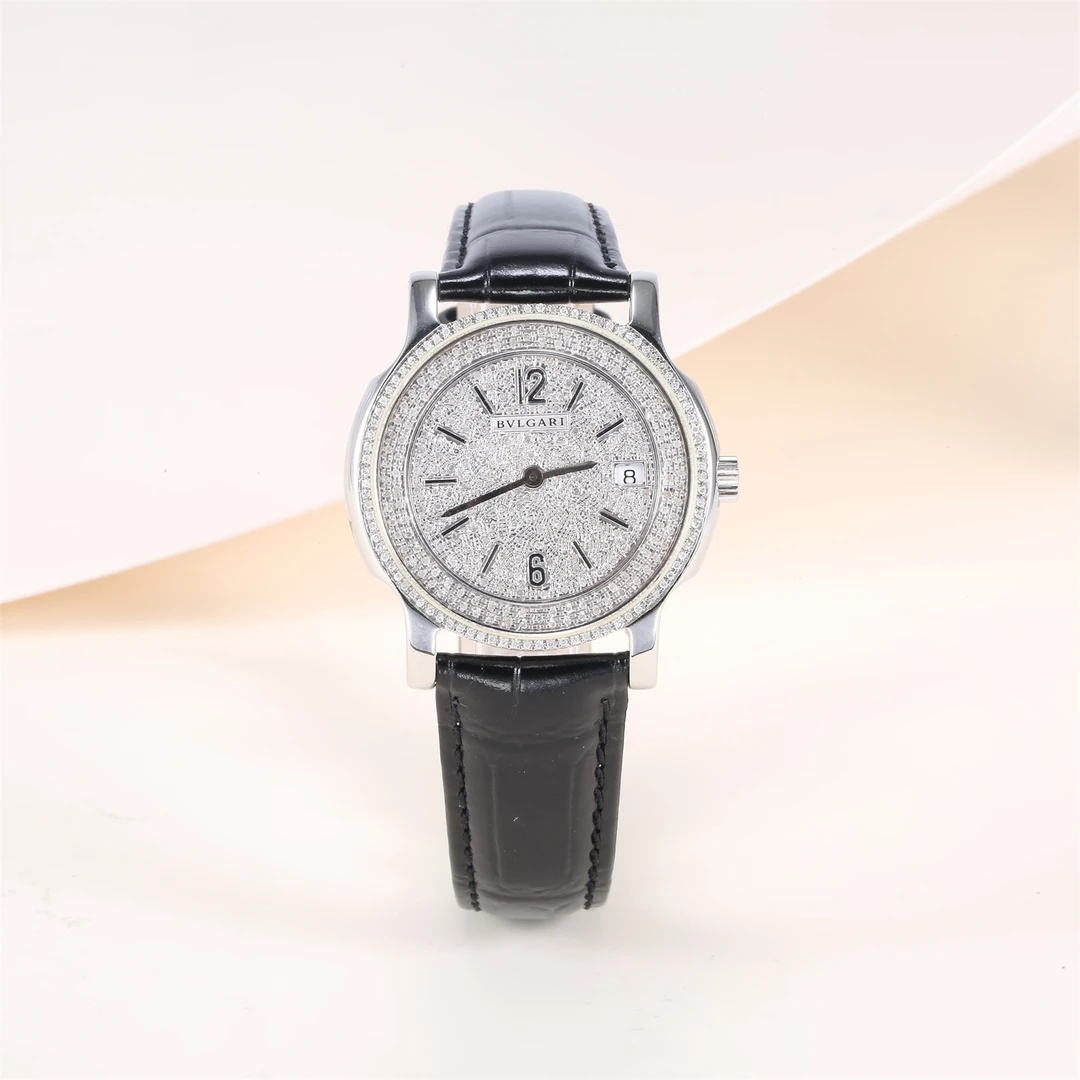 99新 BVLGARI/宝格丽 活动-XF【小花念念】SOLO TEMPO系列 腕表包