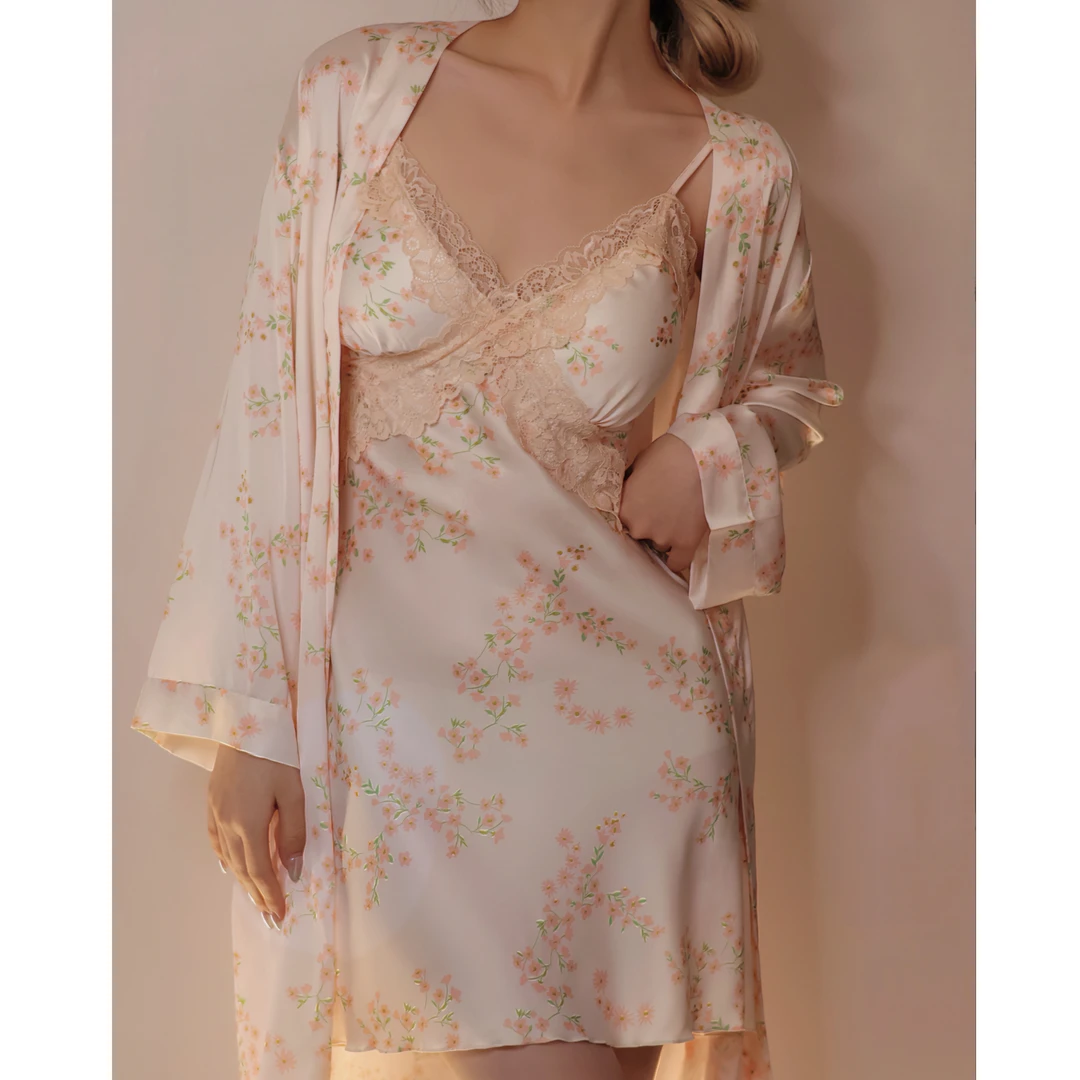 【初恋】2024春夏秋气质显瘦蕾丝透气成人性感女睡衣睡裙连衣裙纯欲