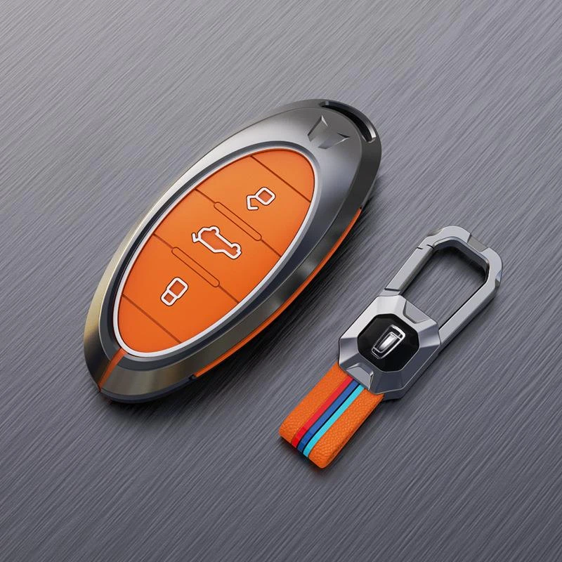 适用奔腾T77钥匙套奔腾T99/B70锌合金钥匙扣全包壳车钥匙T33/E01