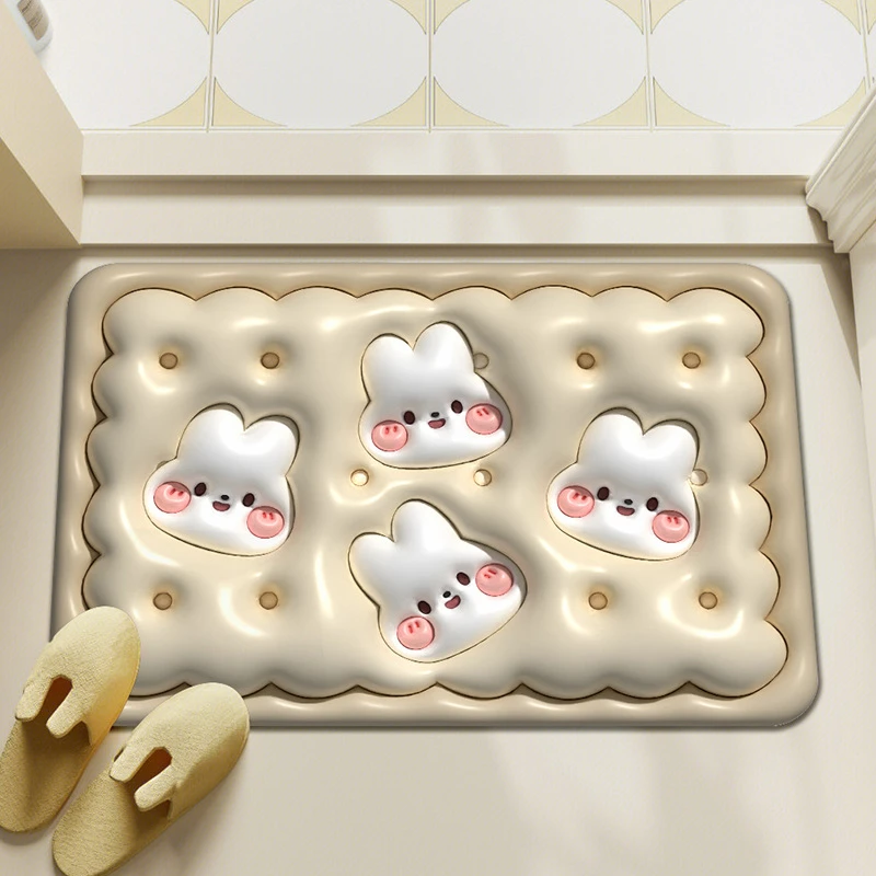 吸水地垫浴室防滑垫家用可爱地毯门垫进门厕所门口脚垫卫生间地垫