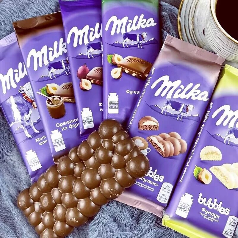 原装进口欧洲妙卡/MILKA丝滑牛奶奥利奥夹心饼干气泡味巧克力零食