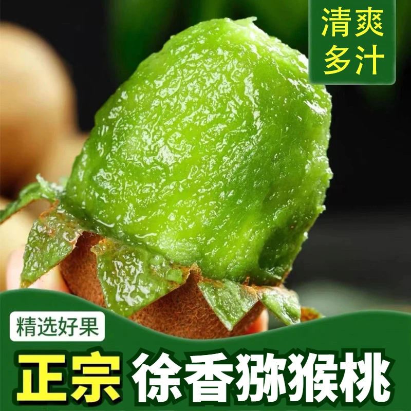 【全爸专属】陕西周至徐香猕猴桃6枚试吃新鲜当季水果香甜现摘原产