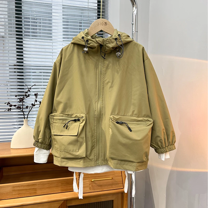 男童春装工装外套洋气春季中大儿童男孩时髦春秋款运动潮ZFQW1697