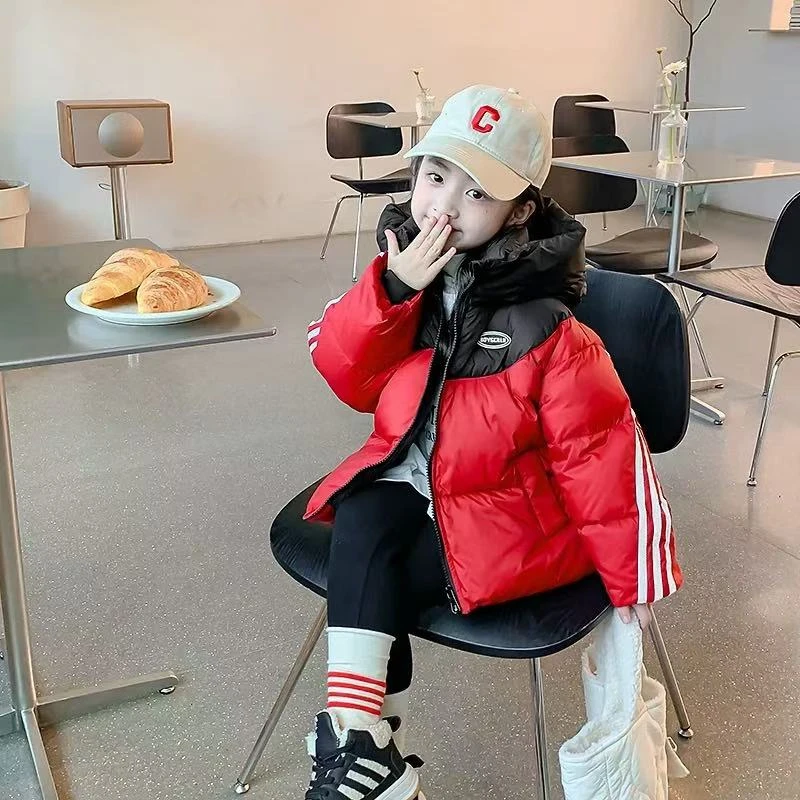 【自营｜线下款！免洗超软面料 加绒加厚保暖】女童冬款棉服1208001