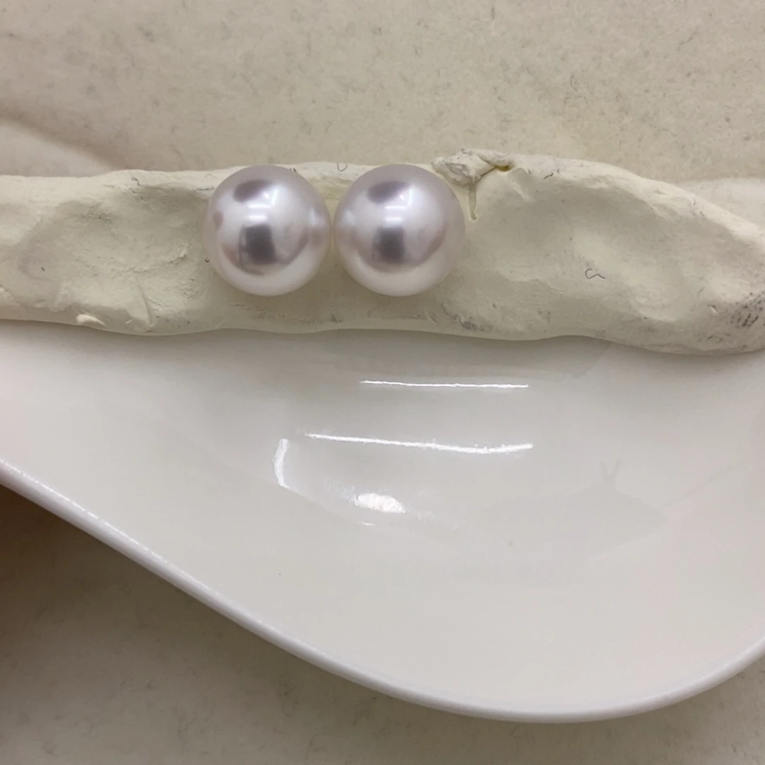海水珍珠裸珠未镶嵌9.7-9.8 澳粉