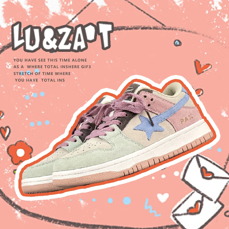 绿藻头经典夏季二次元原创星星学生女软妹情侣百搭潮流时尚鞋拼接