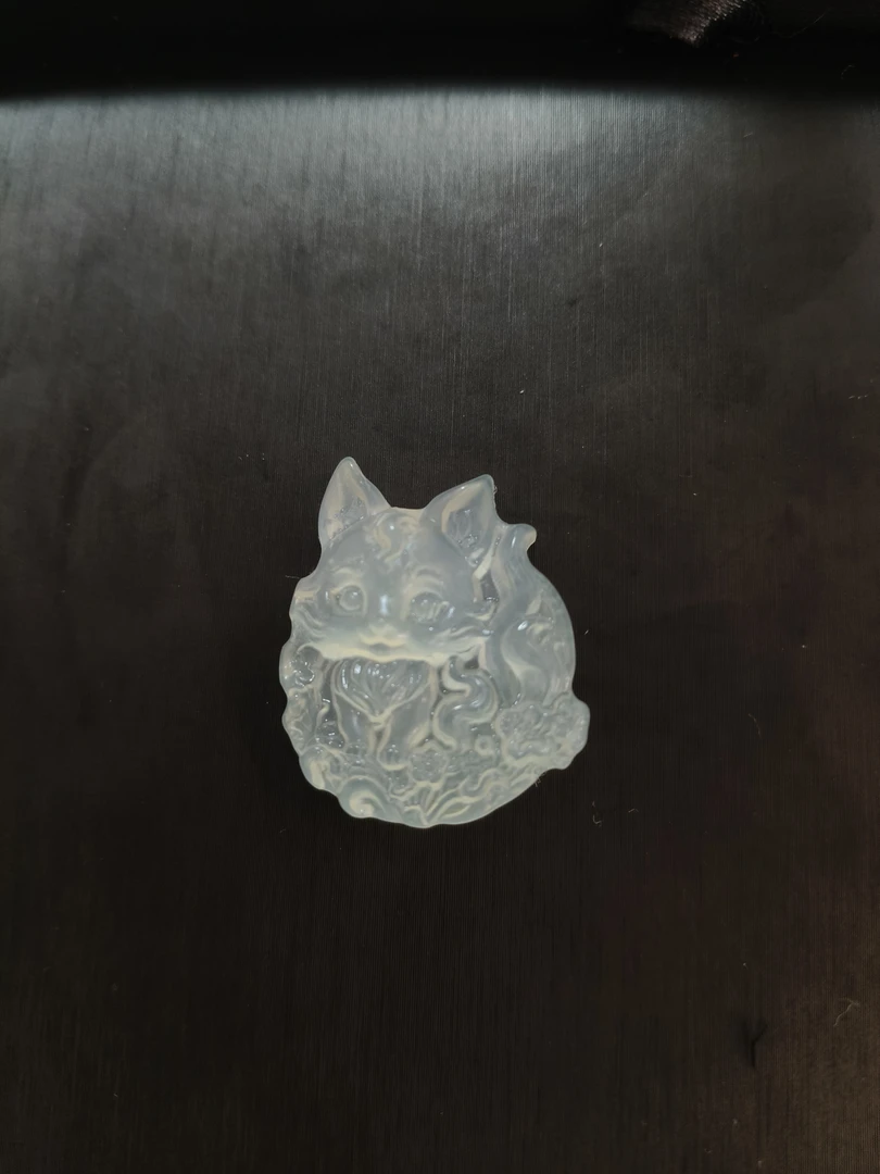 岫玉小福狸吊坠项链呆萌可爱气质百搭（多样式发货）