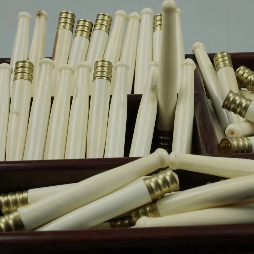 精品长毛带皮烟嘴圆头带过滤芯（可拆洗）