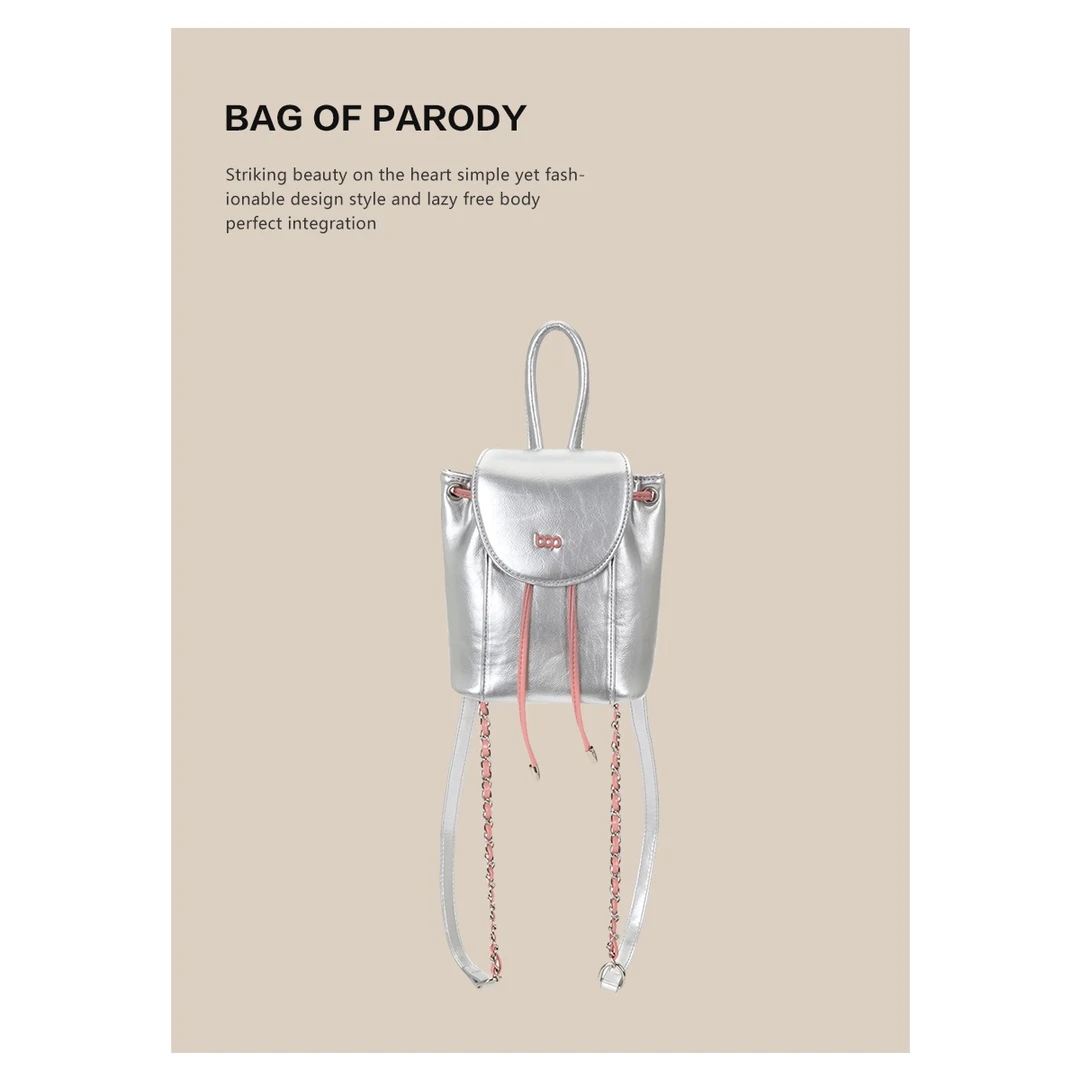 bagofparody2023新款双肩包小众设计网红休闲小包包ins潮流双肩背