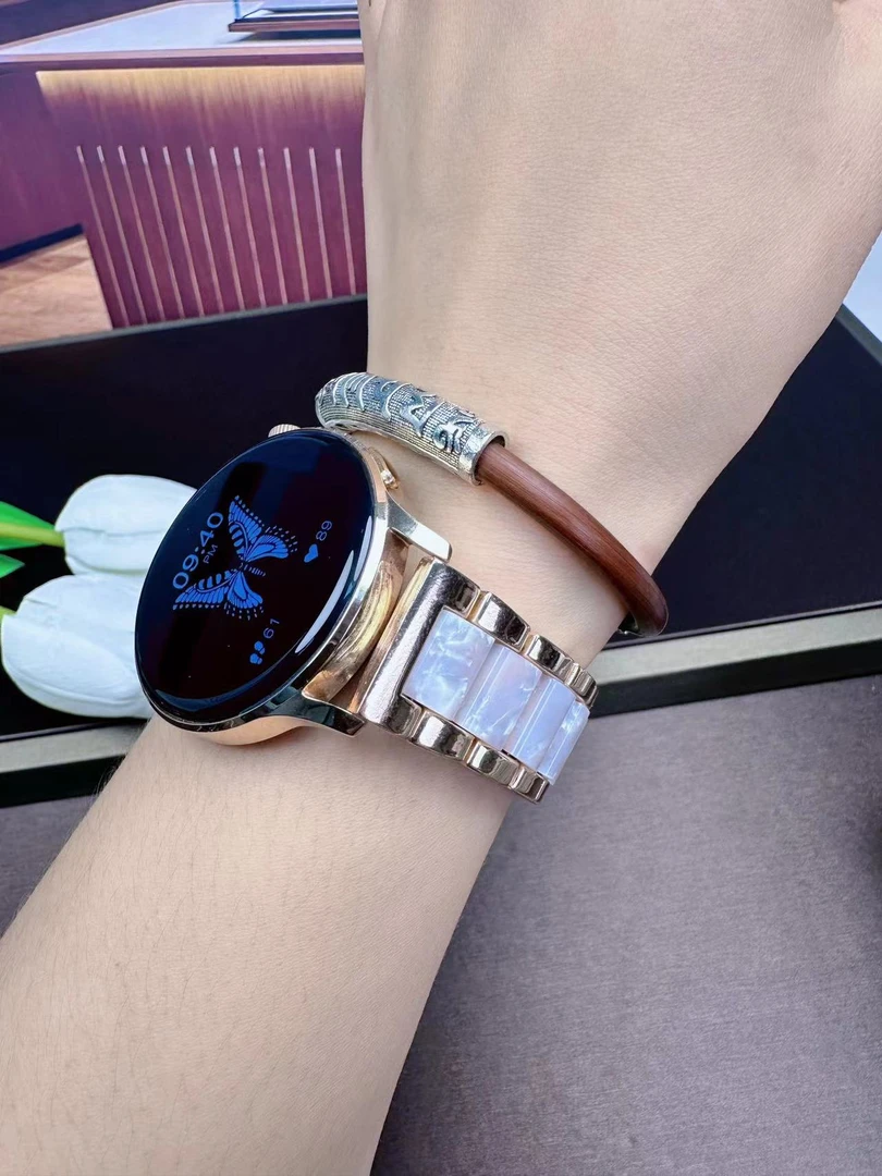 【轻奢专属】女士智能手表蓝牙通话支付多功能心率血压血糖监测运动