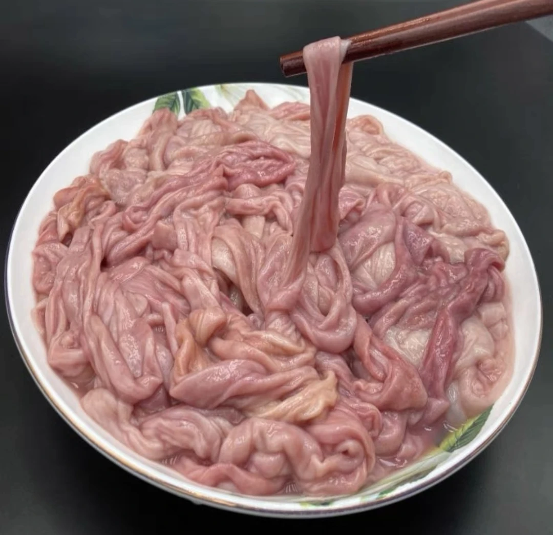 新鲜猪小肠冒节子肥肠冷冻粉肠圈圈肠生苦肠十二指肠火锅烧烤食材