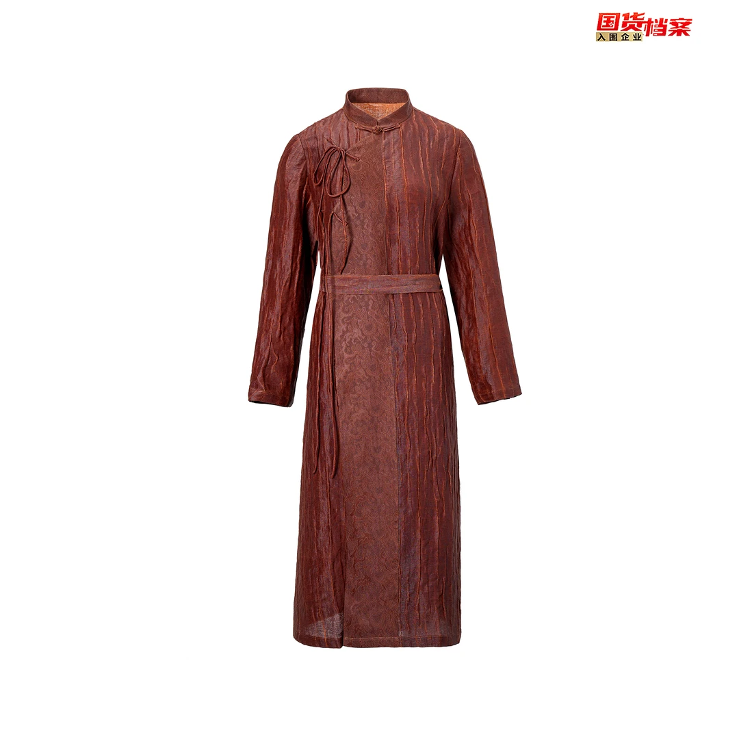 【万象有衣】山川秋树-高端原创设计师款高定风衣-7114