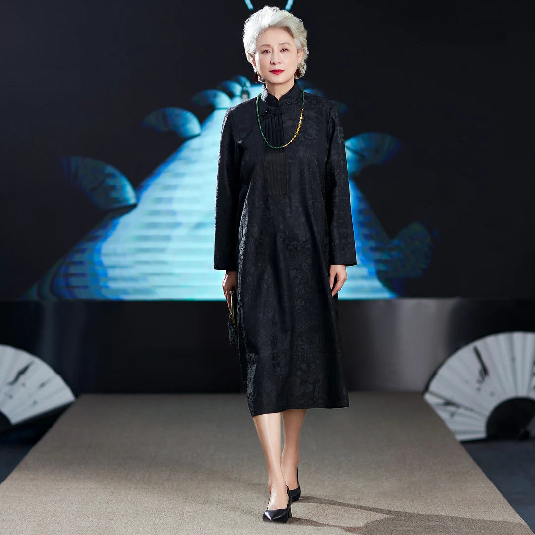 【万象有衣】日月山御-高端女装原创设计师款连衣裙-6041