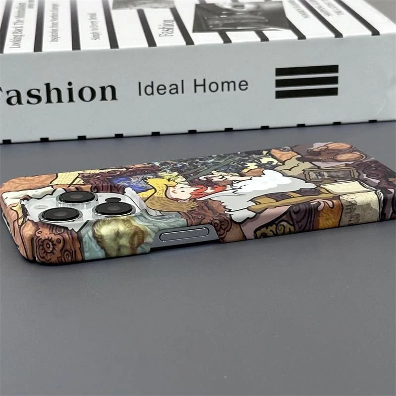 巧壳适用梵高画室iPhone14ProMax手机壳13苹果12菲林11硬壳动漫XS