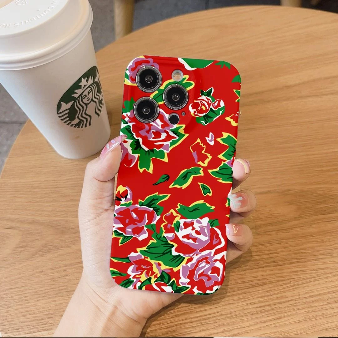 巧壳东北大花手机壳适用vivo小米oppo华为苹果15菲林iphone14prom