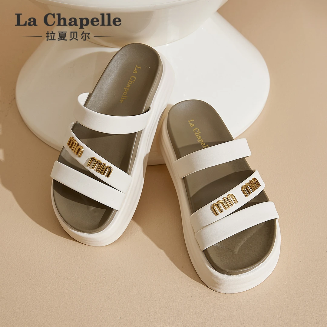 拉夏贝尔夏季凉鞋凉鞋时尚休闲夏季外穿厚底凉拖鞋舒适舒适时尚