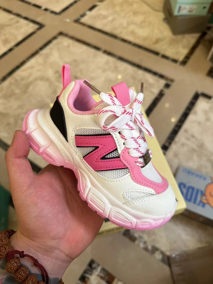 ANK 新款女童透气老爹鞋夏季透网 男童时尚软底百搭