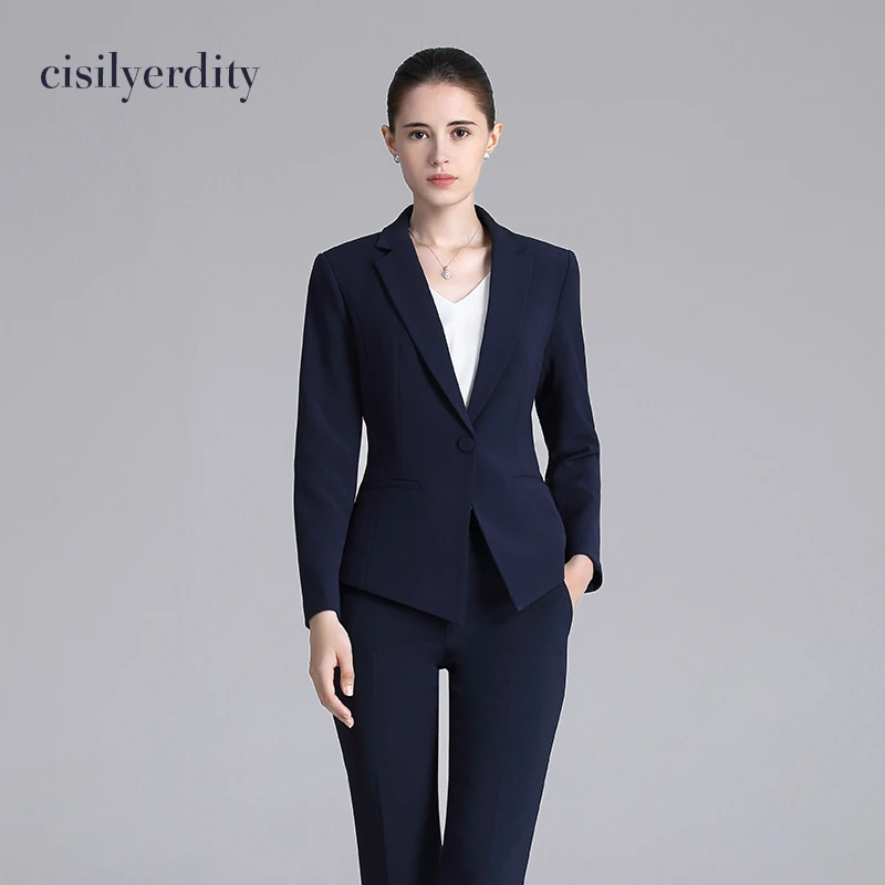 秋冬职业女套装时尚职业套装女工作服