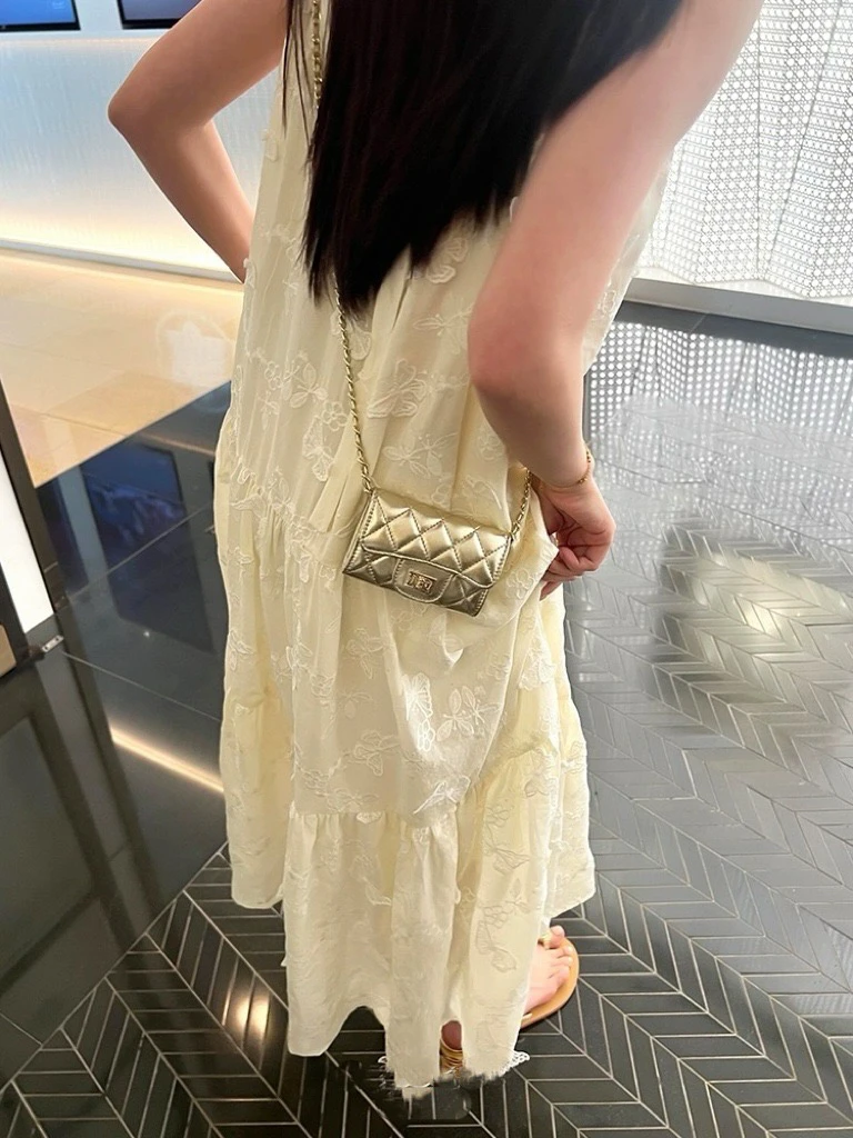 2025菱格小废包mini卡包零钱包迷你小包包腰包链条斜挎包小香风