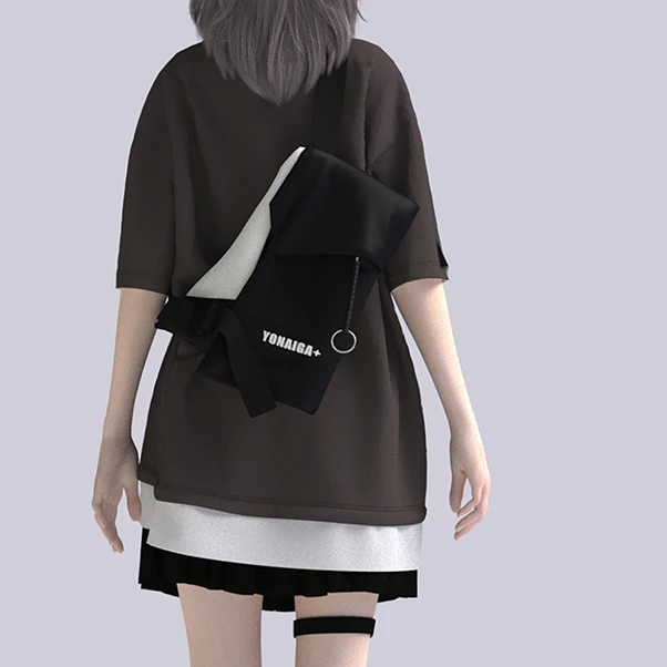 YONAIGA+原创ins韩版百搭斜挎包男款胸包背包腰包休闲女手机挎包