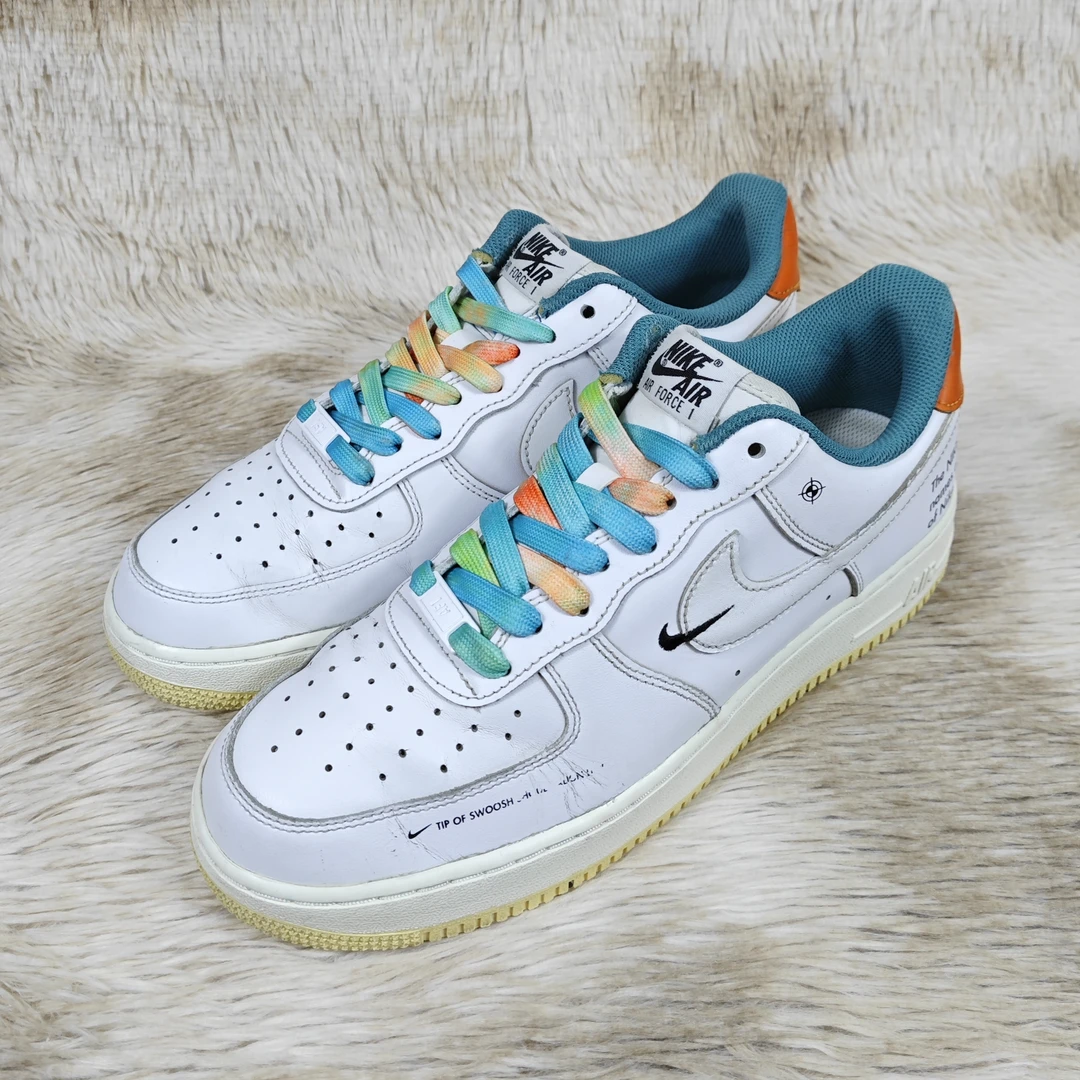 44码 正品 AF1 白绿橙 细节见详情 公价:959 #911d1